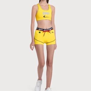 Nike x Off-White Vibrant Yellow Sports Bra
